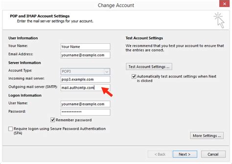 hermes cambridge smtp|Outlook 2013 & 2016 (Windows) .